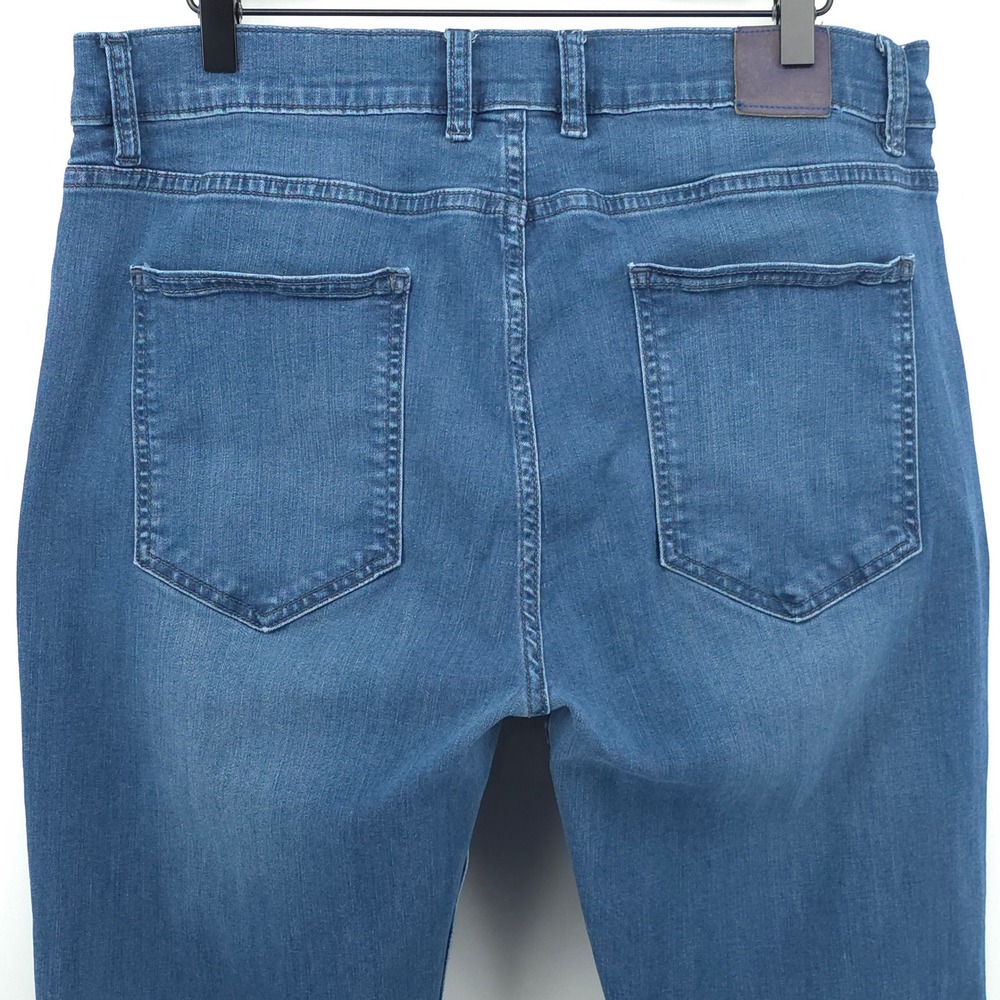 Mugsy Lake Shores Mens Jeans 36x32 Blue Slim Straight Comfort Stretch FLX3NLA - Picture 4 of 11